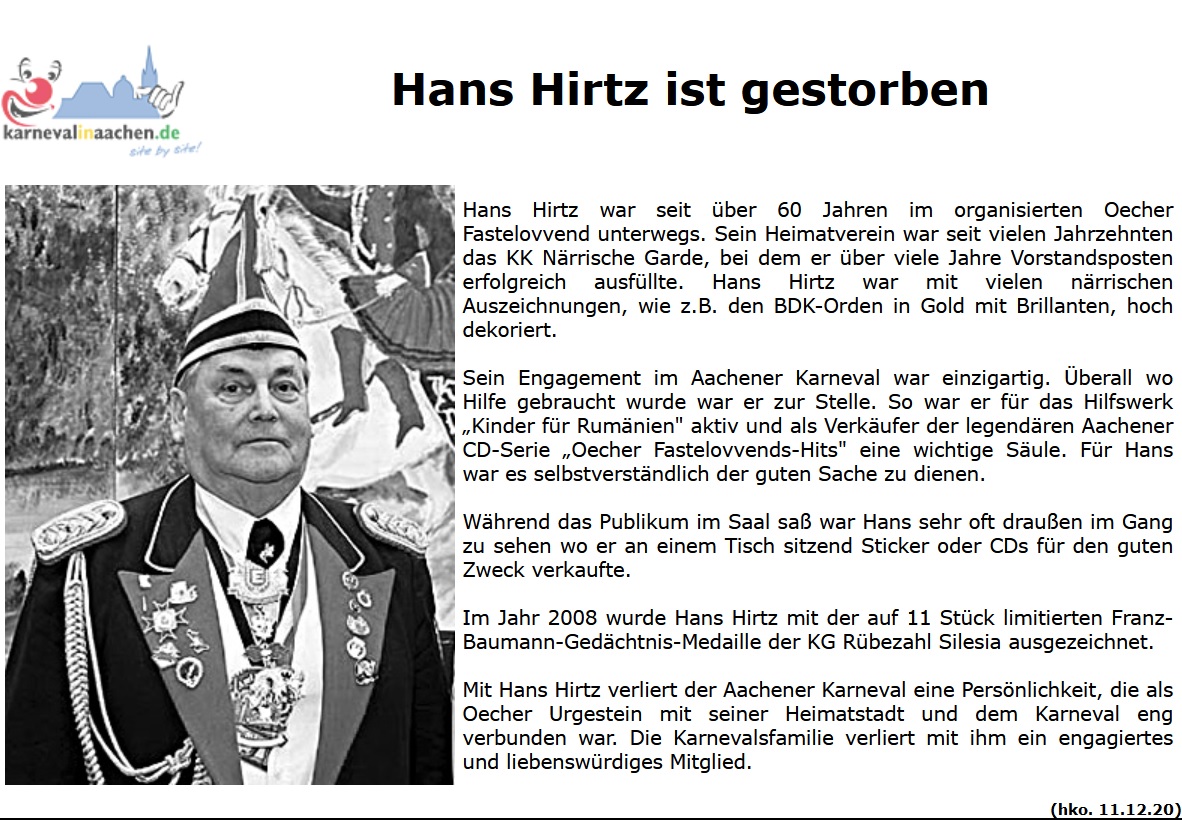 Hans Hirtz 11.12.2020 Hans Hirtz 11.12.2020